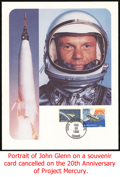 John Glenn Souveniir Card