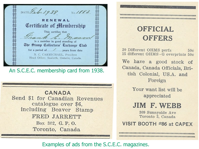 S.C.E.C. Membershjip card from 1938