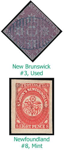 NB, Newfoundland stamps